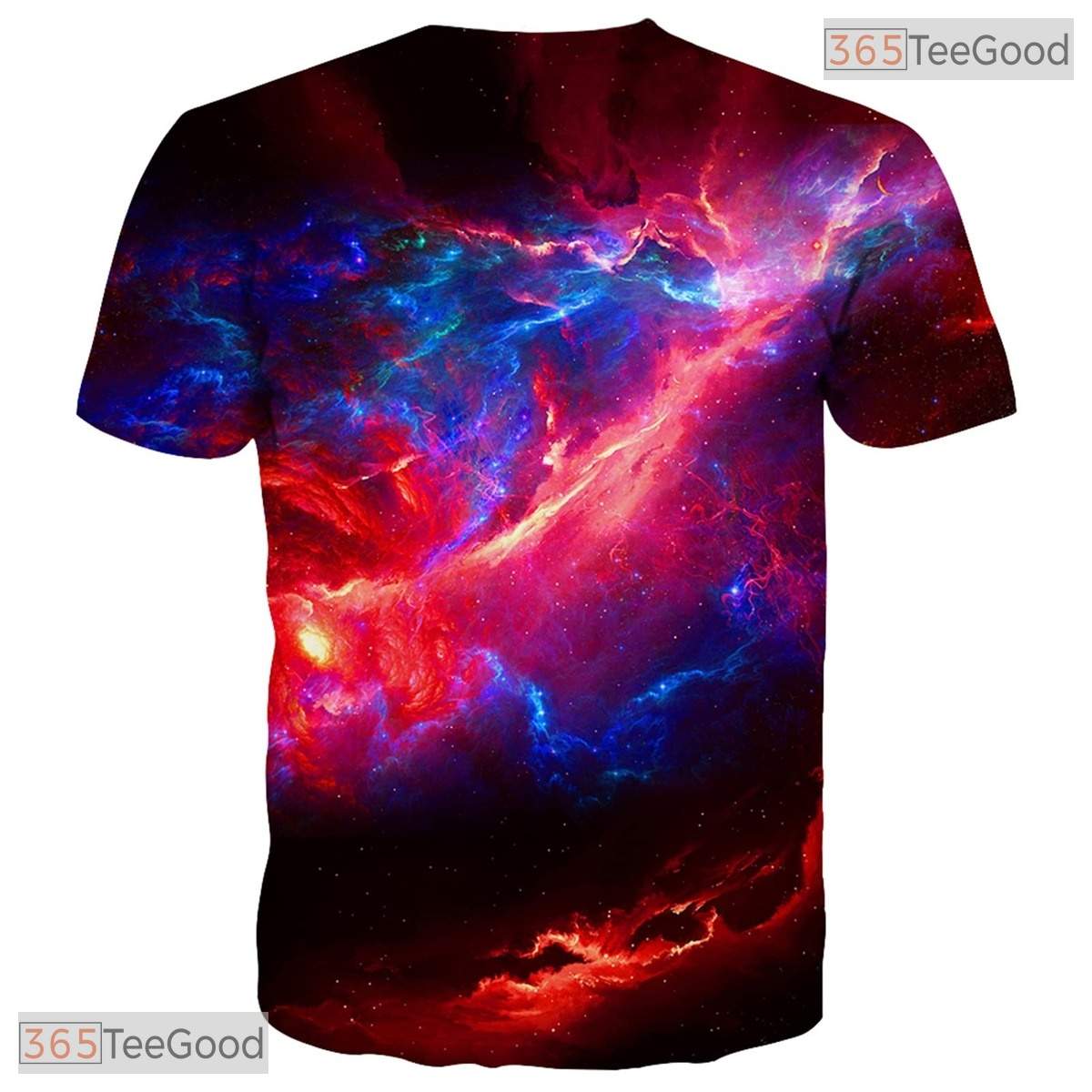 Cosmic Galaxy Pattern Graphic Design 3D Printed Casual Unisex Short Sleeve Tee