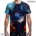 Creative Fluid Paint Splash Graphic 3D Printed Casual Unisex Tee Shirt Styles
