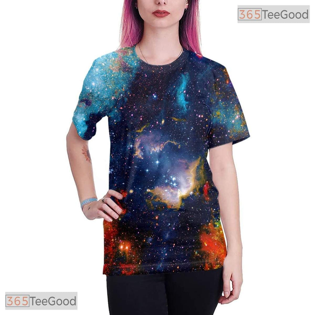 Creative Fluid Paint Splash Graphic 3D Printed Casual Unisex Tee Shirt Styles