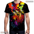 Colorful Geometric Illusion Graphic Pattern 3D Printed Casual Unisex T-Shirts