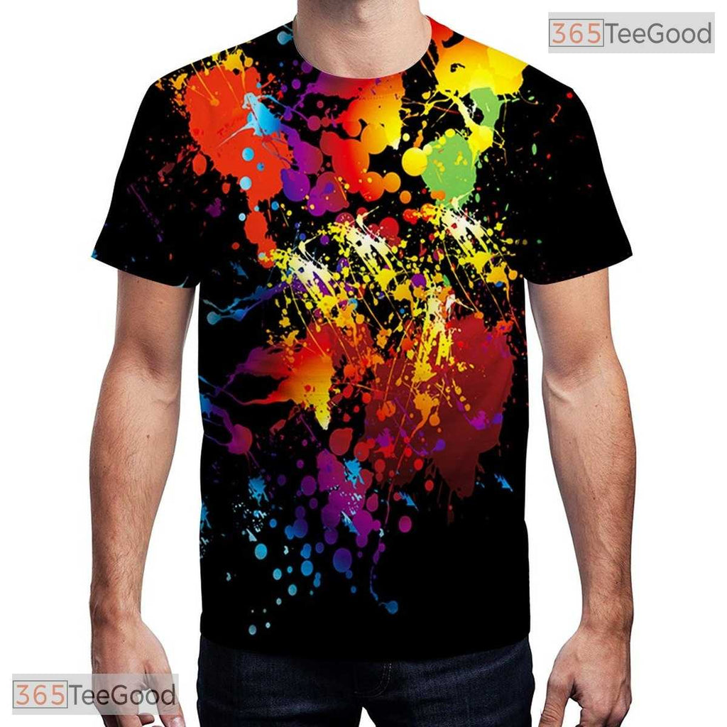 Vibrant Visual Graphic Art Print Pattern 3D Printed Casual Unisex T-Shirt Top