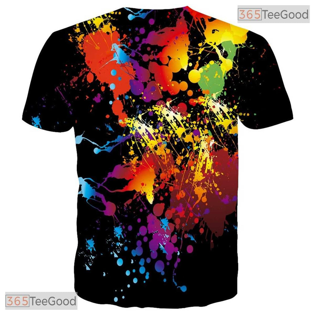 Vibrant Visual Graphic Art Print Pattern 3D Printed Casual Unisex T-Shirt Top