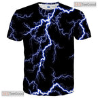 Expressive Paint Stroke Graphic Art 3D Printed Casual Unisex Tee Shirt Styles