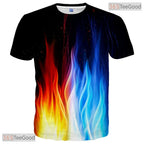 Cool Geometric Pattern Graphic Design 3D Printed Casual Unisex Short Sleeve Tee