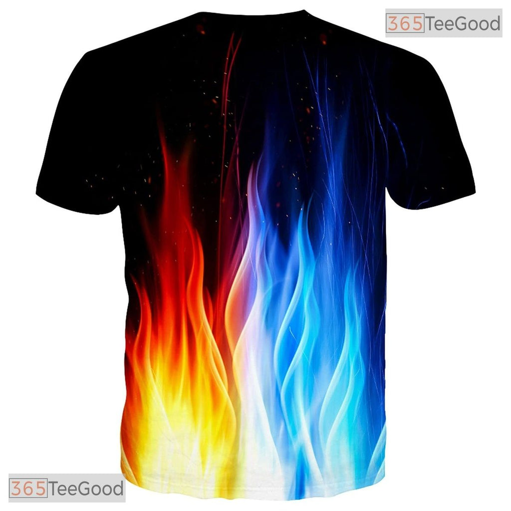 Cool Geometric Pattern Graphic Design 3D Printed Casual Unisex Short Sleeve Tee