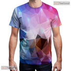 Colorful Cheetah Print Fantasy Graphic 3D Printed Casual Unisex T-Shirt Tops