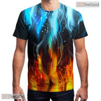 Brilliant Colorful Fractal Graphic Art 3D Printed Casual Unisex T-Shirt Styles