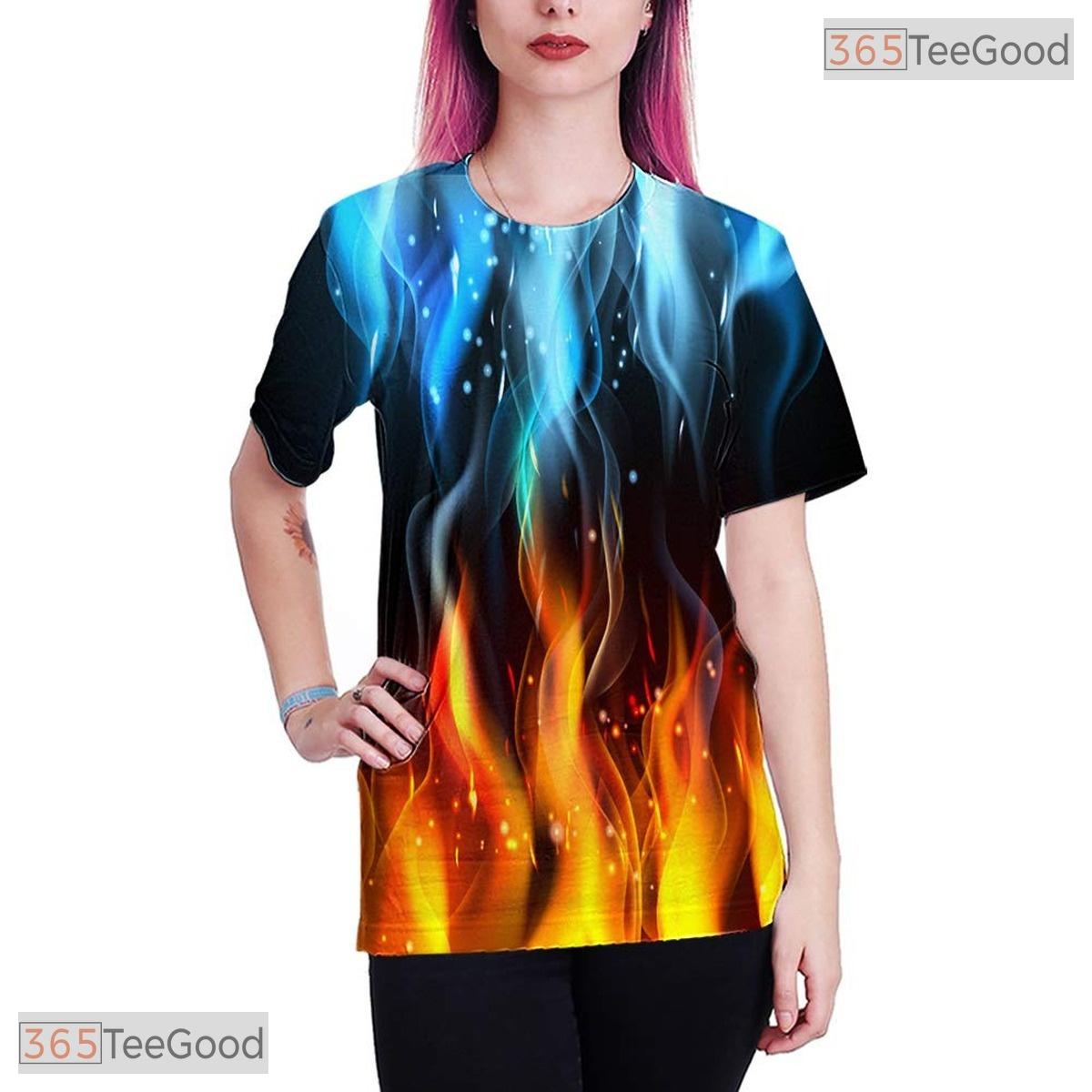 Brilliant Colorful Fractal Graphic Art 3D Printed Casual Unisex T-Shirt Styles
