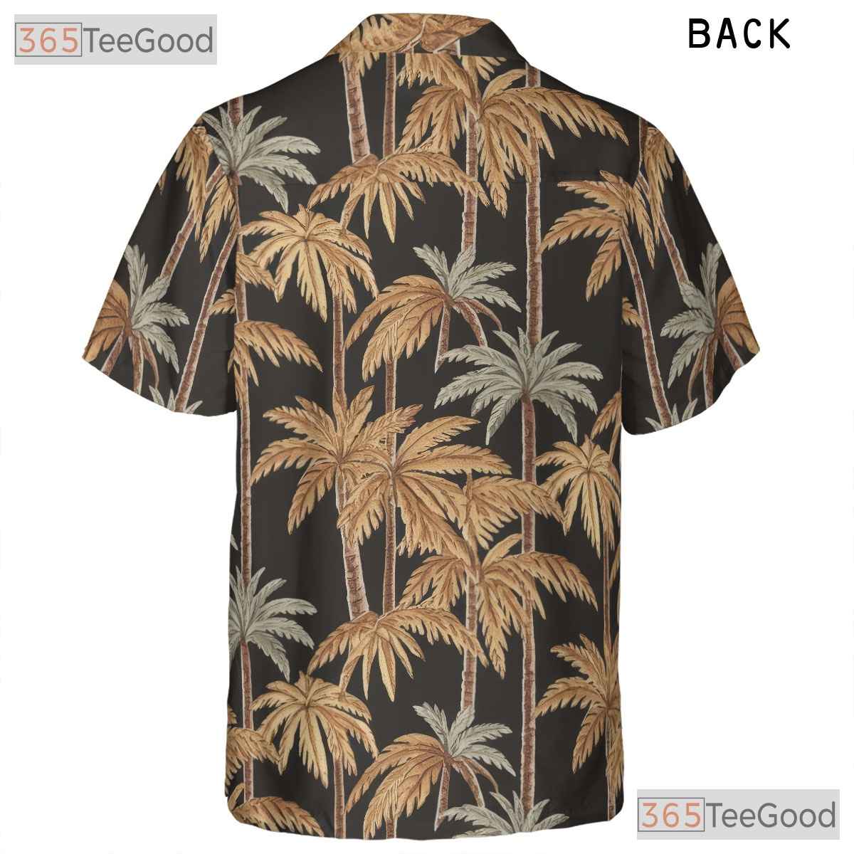 Sunset Beach Palm Tree Hawaiian Shirt- Unisex Tropical Aloha Luau Party Top
