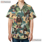 Surfing Sasquatch Bigfoot Tropical Hawaiian Shirt Unisex Summer Beach Vacation