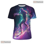 Ocean Surfing Wave Graphic Art 3D Pattern Printed Casual Unisex Tee Shirt Styles