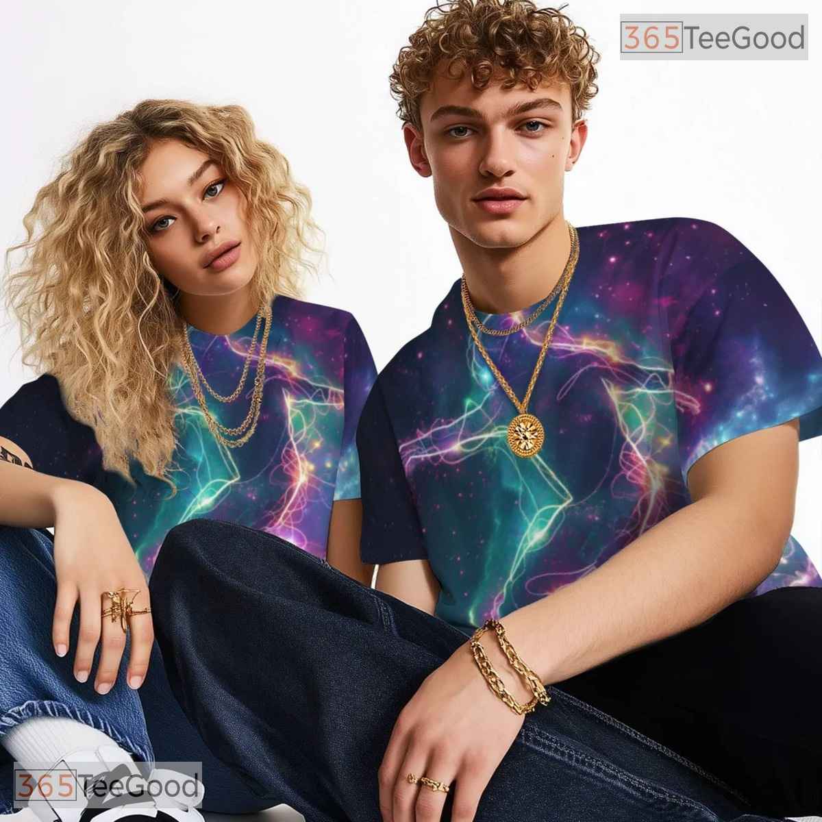 Ocean Surfing Wave Graphic Art 3D Pattern Printed Casual Unisex Tee Shirt Styles