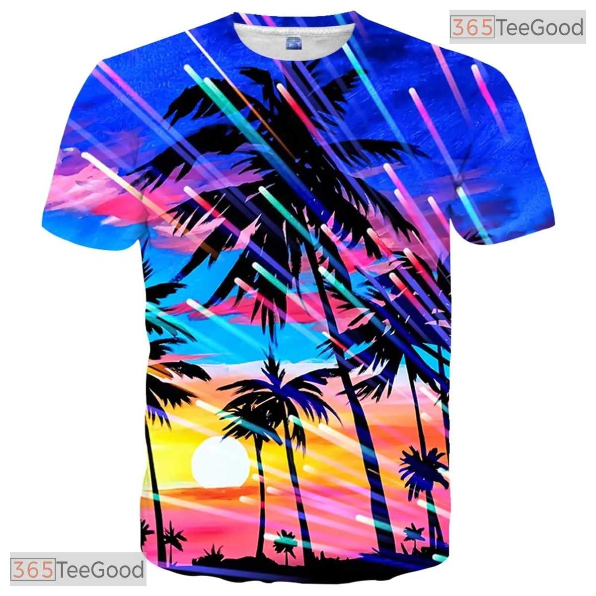 Nature Tree Novelty Graphic Design 3D Printed Casual Unisex T-Shirt For Teens Top