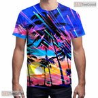 Nature Tree Novelty Graphic Design 3D Printed Casual Unisex T-Shirt For Teens Top