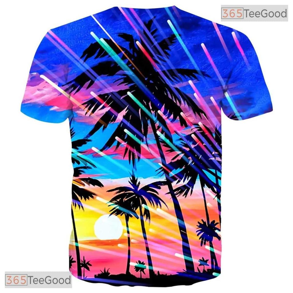 Nature Tree Novelty Graphic Design 3D Printed Casual Unisex T-Shirt For Teens Top
