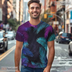 Tropical Hawaiian Night Sky Space Graphic 3D Printed Casual Unisex Tee Shirts