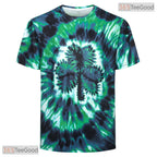 Green Tie Dye Shamrock St Patricks Costume 3D Printed Casual Unisex Tee Shirt Styles