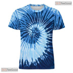 Tie Dye Navy Retro Vintage Disco Party 3D Graphic Printed Casual Unisex Tee Shirt