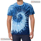 Tie Dye Navy Retro Vintage Disco Party 3D Graphic Printed Casual Unisex Tee Shirt