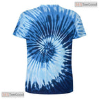 Tie Dye Navy Retro Vintage Disco Party 3D Graphic Printed Casual Unisex Tee Shirt