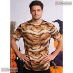 Wild Tiger Animal Print Costume Novelty Graphic 3D Printed Casual Unisex Tee Shirt