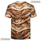 Wild Tiger Animal Print Costume Novelty Graphic 3D Printed Casual Unisex Tee Shirt