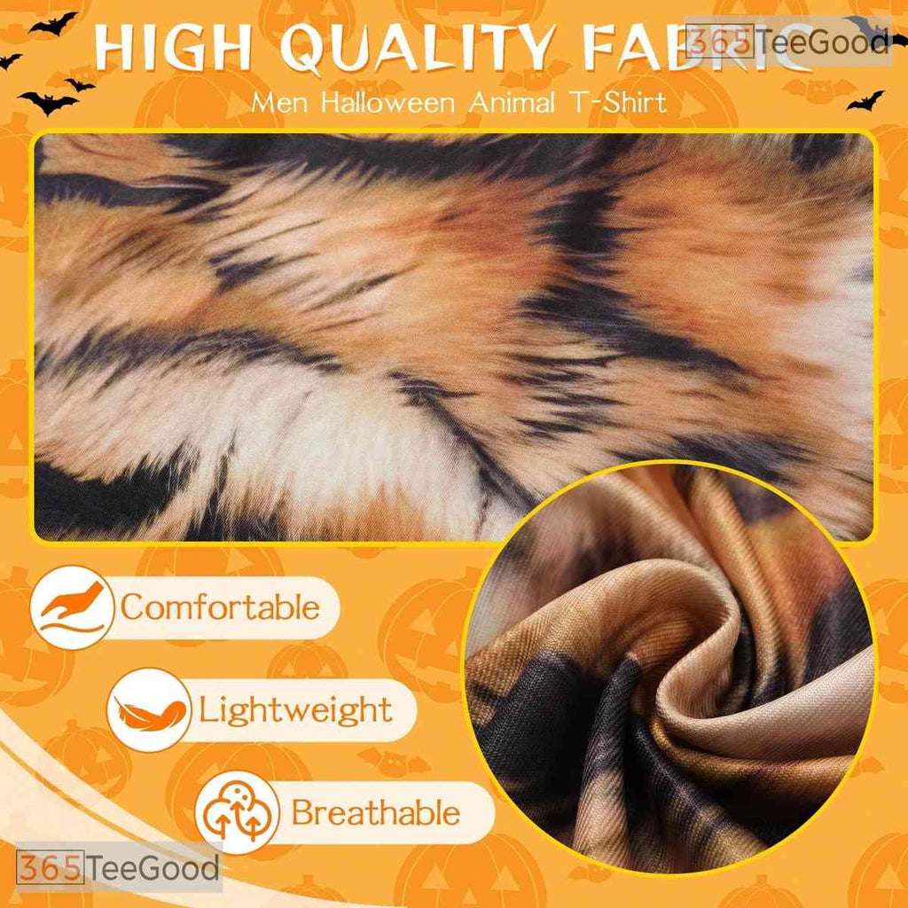 Wild Tiger Animal Print Costume Novelty Graphic 3D Printed Casual Unisex Tee Shirt