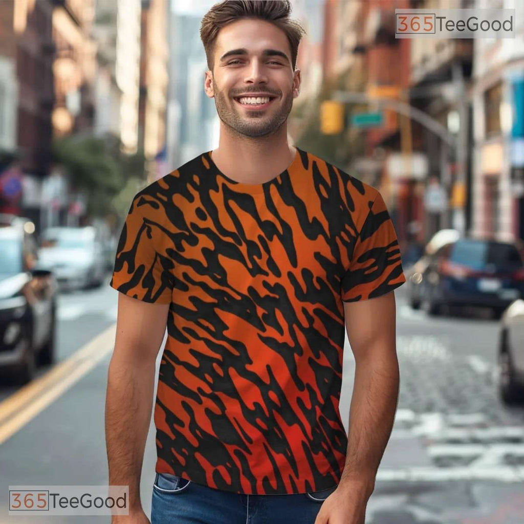 Wild Tiger Animal Pattern Graphic Nature 3D Printed Casual Unisex Tee Shirts