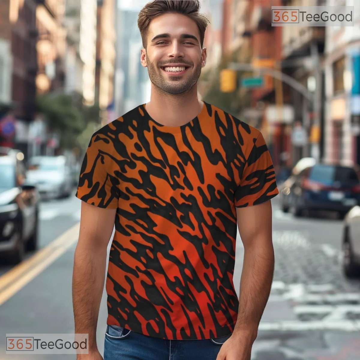 Wild Tiger Animal Pattern Graphic Nature 3D Printed Casual Unisex Tee Shirts