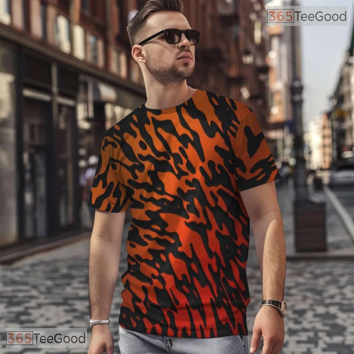 Wild Tiger Animal Pattern Graphic Nature 3D Printed Casual Unisex Tee Shirts
