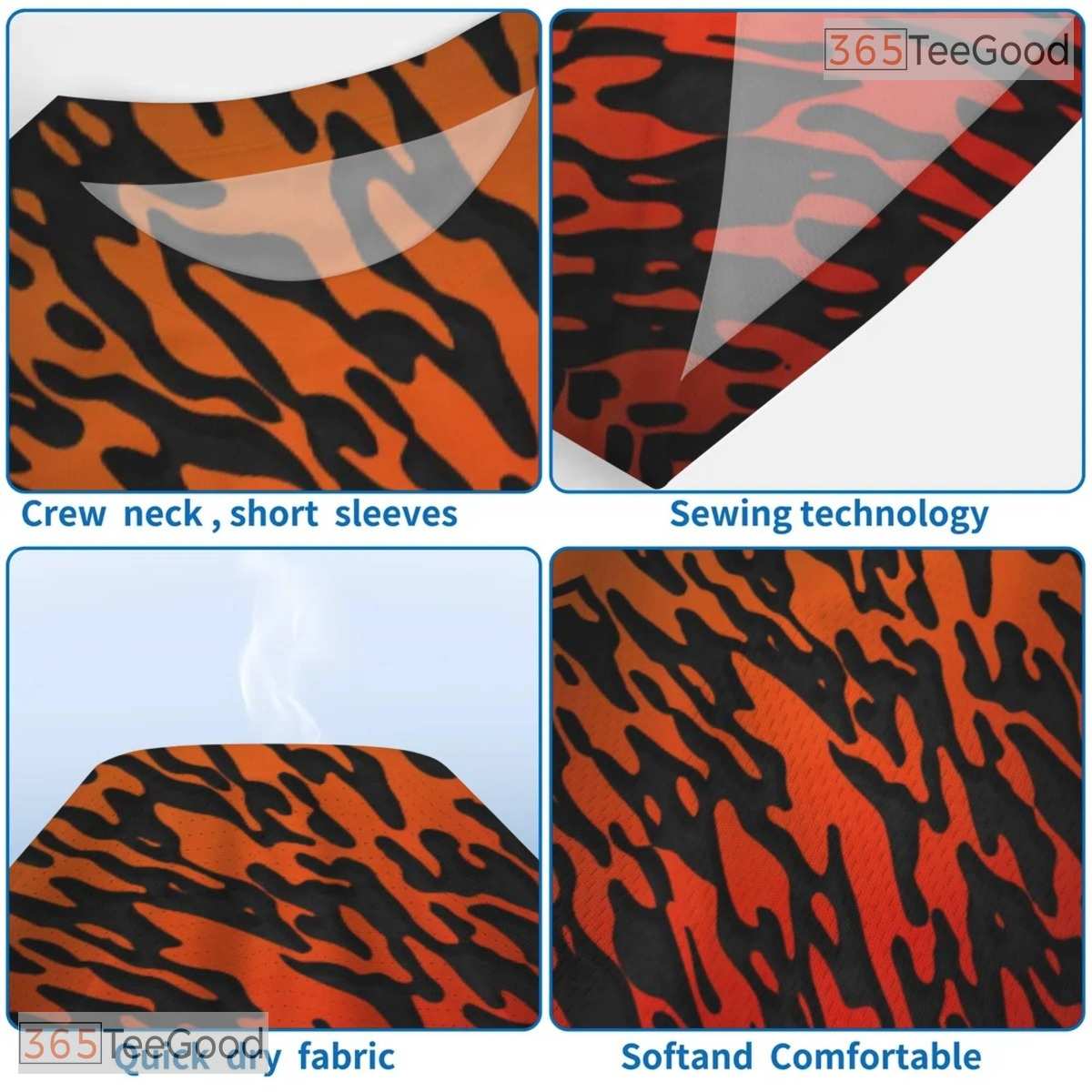 Wild Tiger Animal Pattern Graphic Nature 3D Printed Casual Unisex Tee Shirts