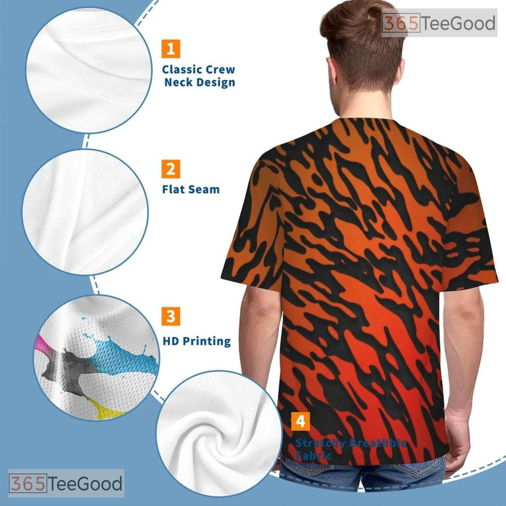 Wild Tiger Animal Pattern Graphic Nature 3D Printed Casual Unisex Tee Shirts