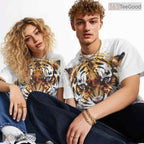 Wild Bengal Tiger Animal Graphic 3D Pattern Printed Casual Unisex Tee Shirt Tops