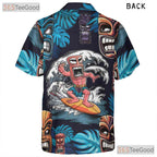 Tiki Tribal Aloha Hawaiian Shirt Unisex Style for Summer Beach Festival Top