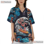 Tiki Tribal Aloha Hawaiian Shirt Unisex Style for Summer Beach Festival Top