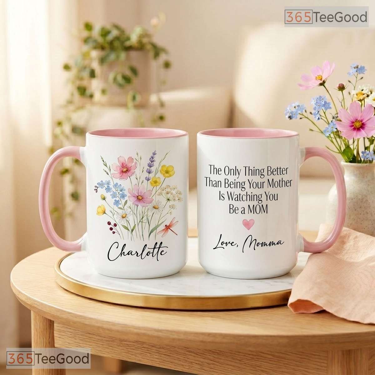 Meaningful To My Daughter Gift From Mom Mother's Day Two Tone Premium Ceramic Accent Mug