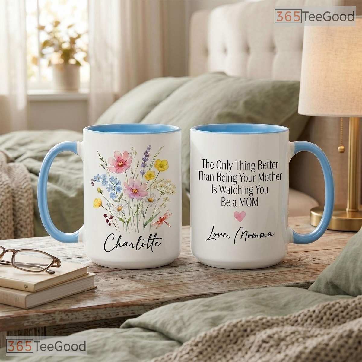 Meaningful To My Daughter Gift From Mom Mother's Day Two Tone Premium Ceramic Accent Mug