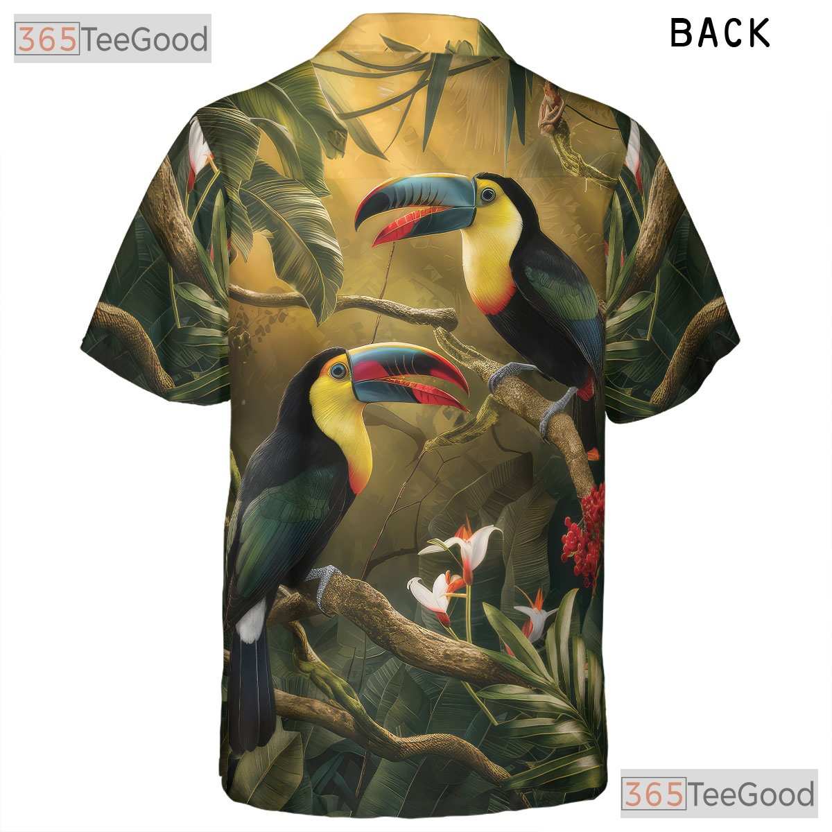 Toucan Jungle Bird Tropical Vacation Hawaiian Shirt Unisex Summer Beach Top