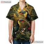 Toucan Jungle Bird Tropical Vacation Hawaiian Shirt Unisex Summer Beach Top