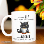 Funny Cat Tea Mug Google Search Joke - Sarcastic Kitten Lover Gift Ceramic Accent Mug