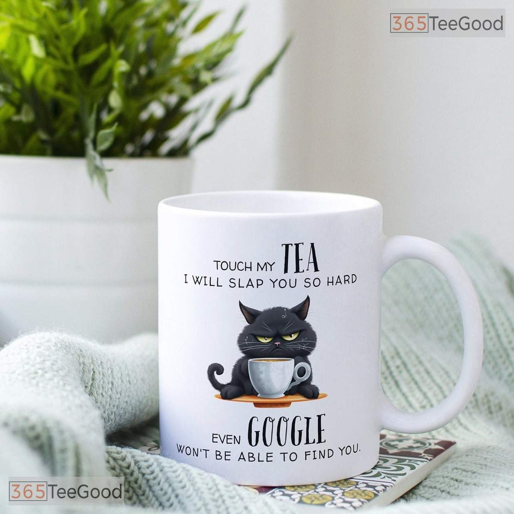 Funny Cat Tea Mug Google Search Joke - Sarcastic Kitten Lover Gift Ceramic Accent Mug