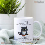 Funny Cat Tea Mug Google Search Joke - Sarcastic Kitten Lover Gift Ceramic Accent Mug