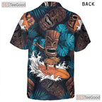 Tribal Tiki Design Tropical Hawaiian Tee Unisex Beach Party Vibes Outfit