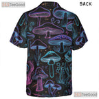 Trippy Glow Mushroom Hawaiian Shirt Unisex Festival Rave Top