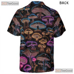 Trippy Mushroom Hawaiian Shirt - Unisex Psychedelic Neon Fantasy Party Tee