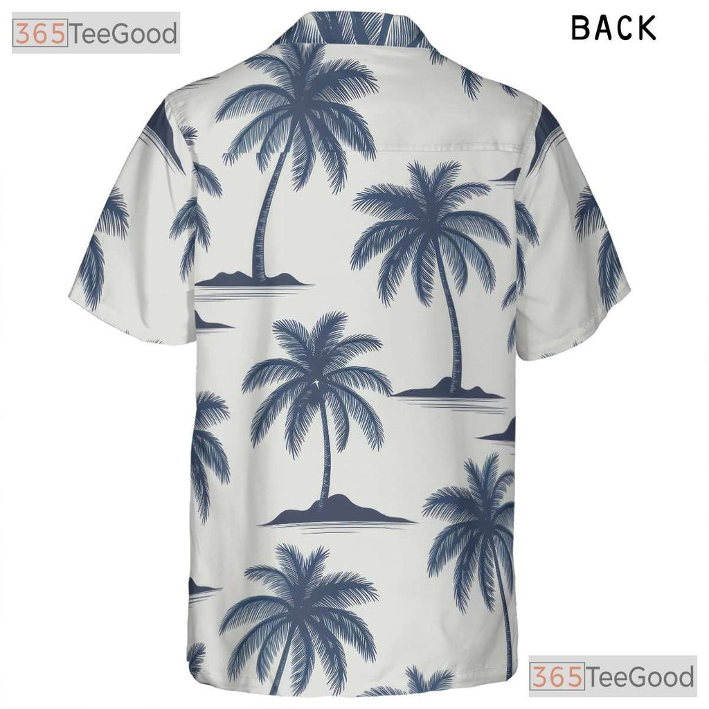 Tropical Aloha Palm Tree Hawaiian Shirt- Unisex Island Beach Seamless Vacation