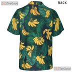 Tropical Banana Leaf Summer Beach Outfit Hawaiian Shirt Men Women Vacation Top