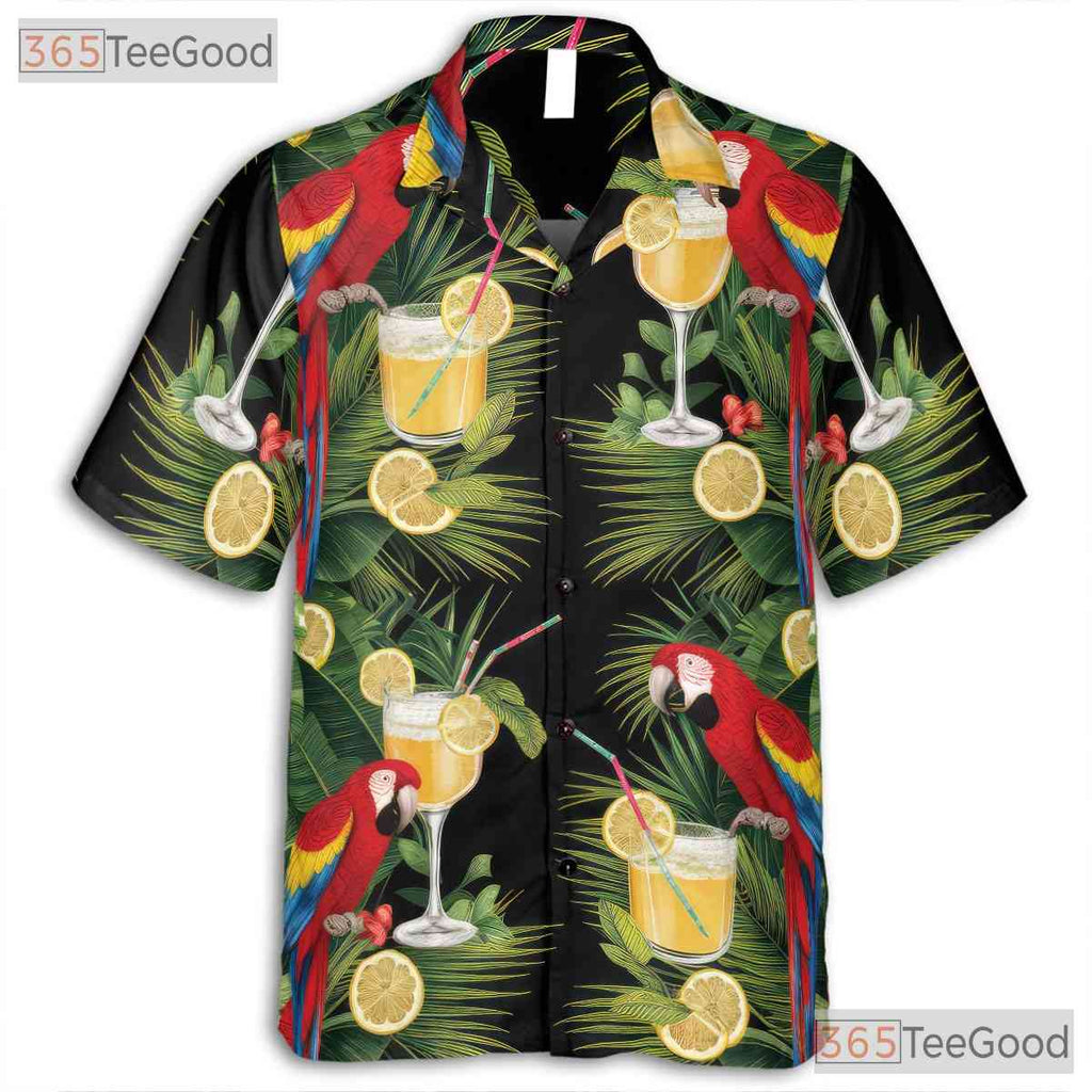 Tropical Bird Beach Party Festival Hawaiian Shirt for Men and Women Aloha