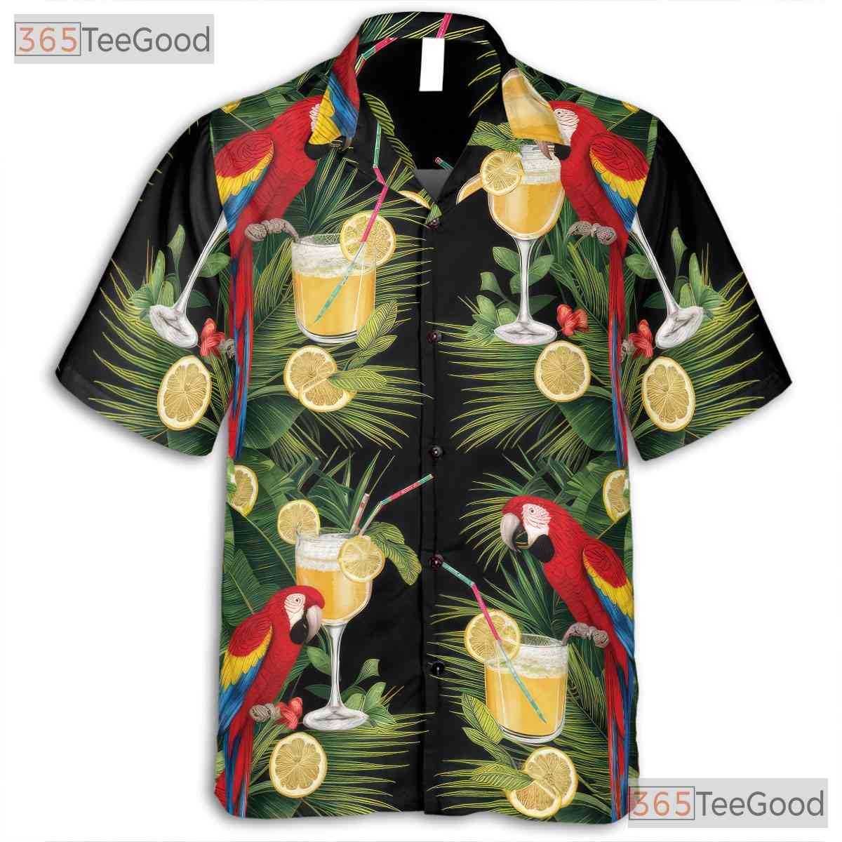 Tropical Bird Beach Party Festival Hawaiian Shirt for Men and Women Aloha