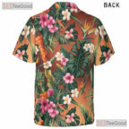 Tropical Blue Plumeria Hawaiian Shirt- Unisex Floral Aloha Beach Vacation Top